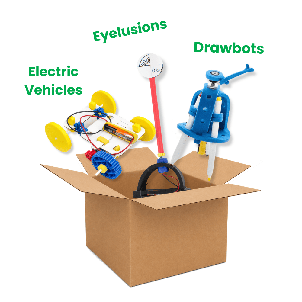 FutureMakers Motorized Machine Bundle STEM Kit for School Homeschool Scouts
