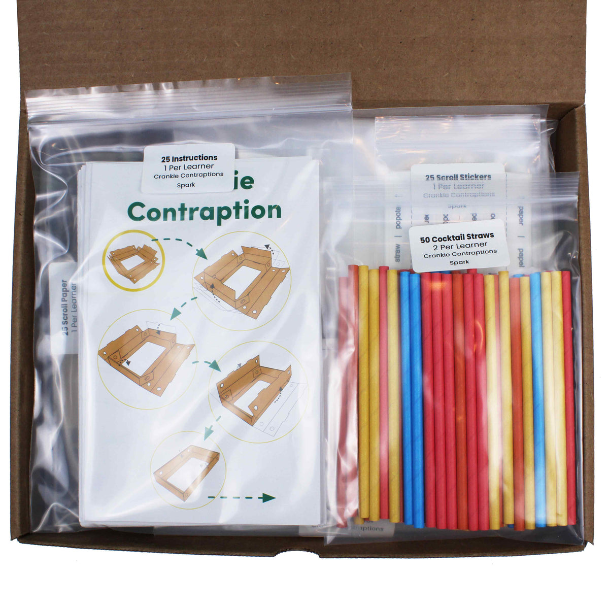 FutureMakers Crankie Contraptions - Class Pack (25) STEM Kit for School Homeschool Scouts