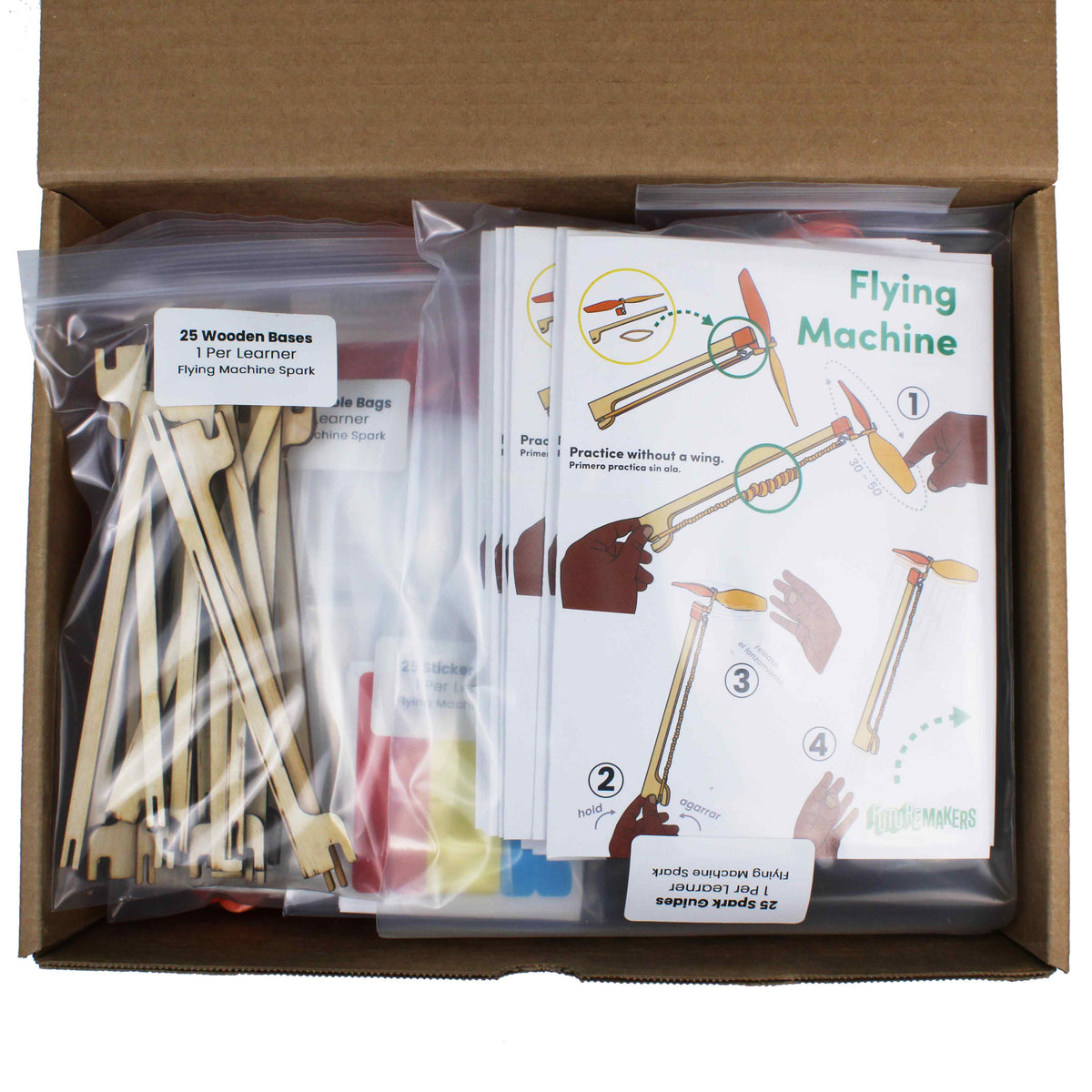 FutureMakers Flying Machines - Class Pack (25) STEM Kit for School Homeschool Scouts