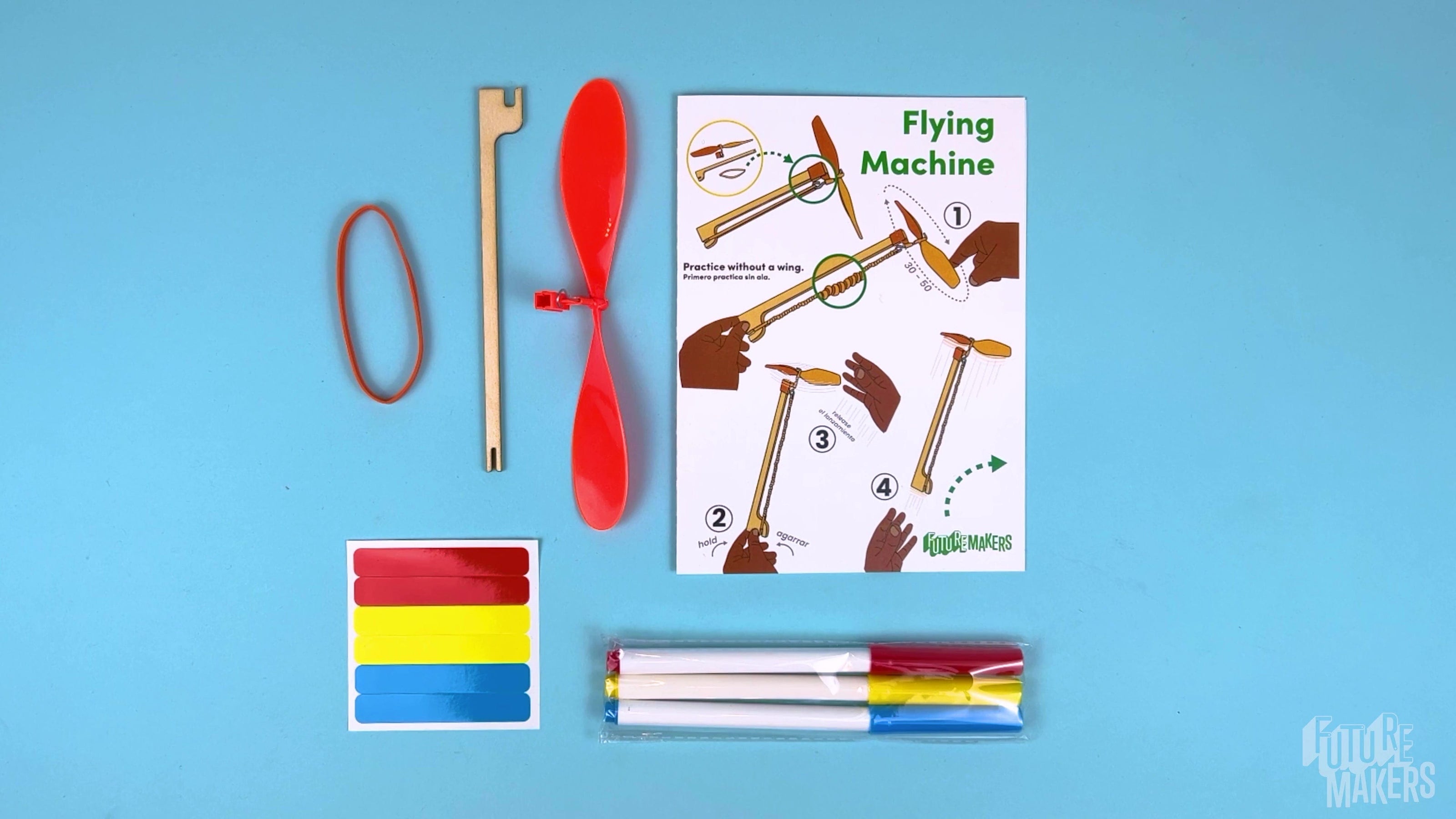 FutureMakers Flying Machine STEM Kit for School Homeschool Scouts