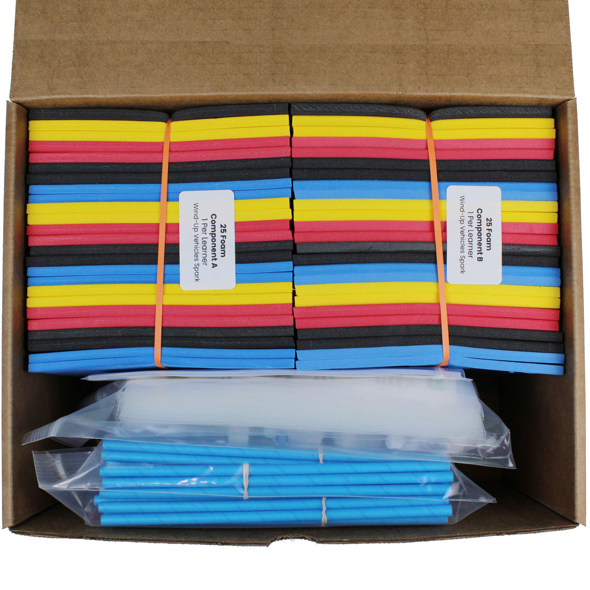 FutureMakers Wind-Up Vehicle Class Pack STEM Kit for School Homeschool Scouts