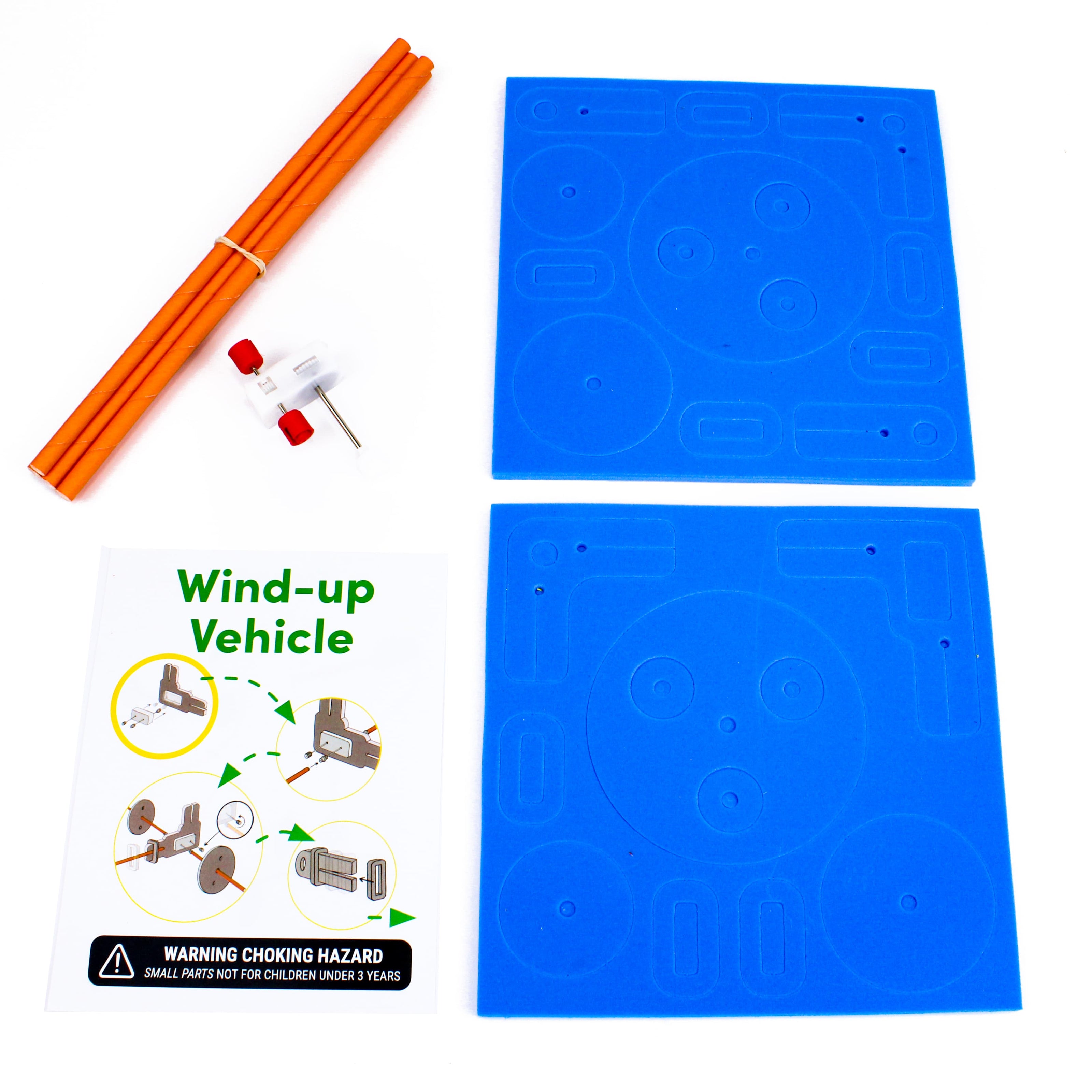 FutureMakers Wind-Up Vehicle STEM Kit for School Homeschool Scouts