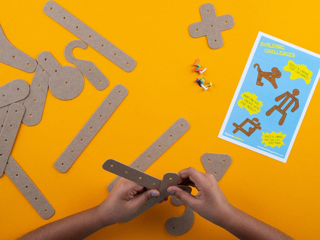 FutureMakers Linkages STEM Kit for School Homeschool Scouts