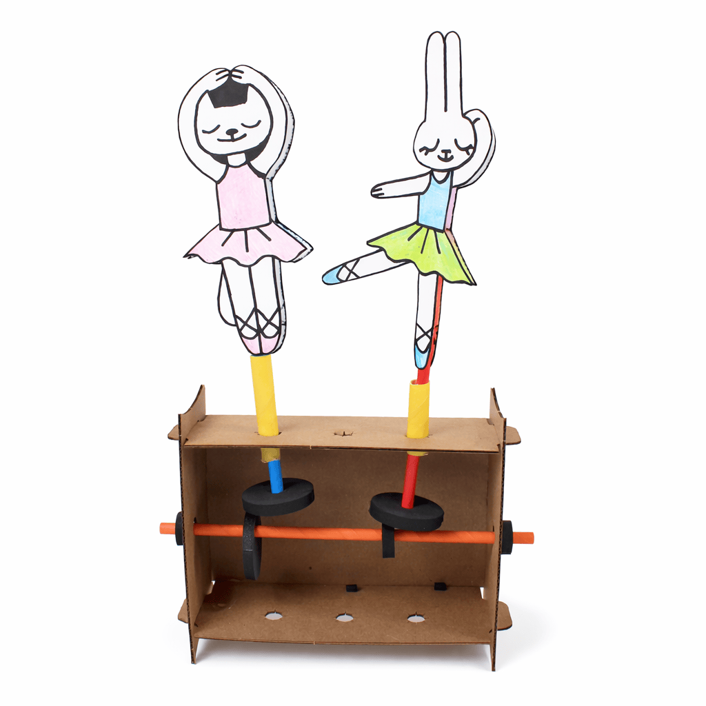 Learner-made machines showing different motion experiments