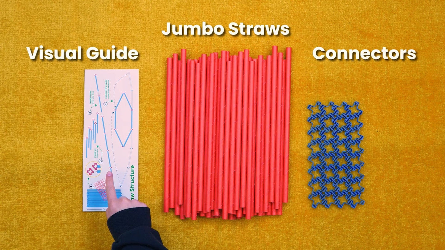 FutureMakers Straw Structure STEM Kit for School Homeschool Scouts